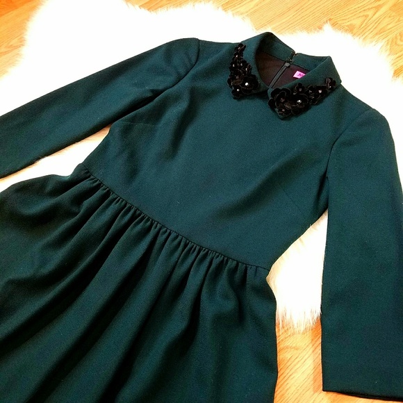 Betsey Johnson Dresses & Skirts - New Betsey Johnson Long Sleeve Floral Collar Dress